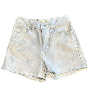 Levi's Womens High Rise Shorts Size 25 Light Wash